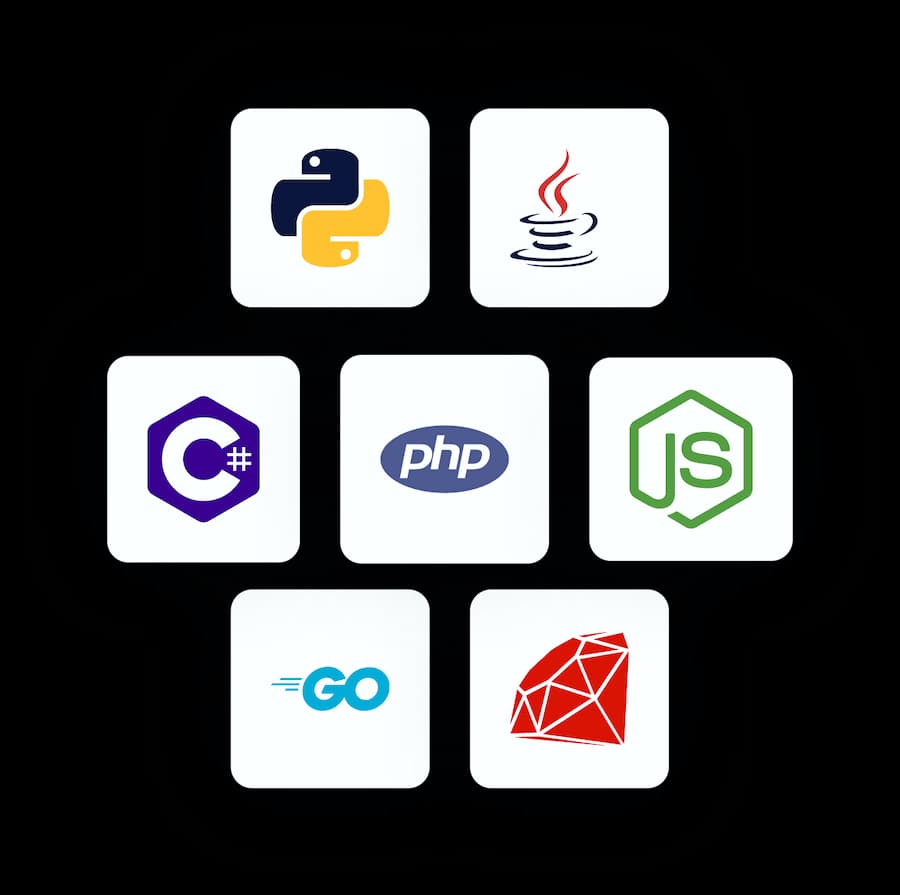 code language logos