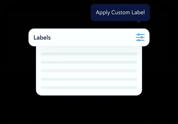 custom labeling