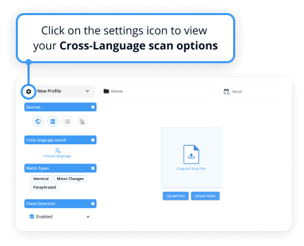 Scan options example