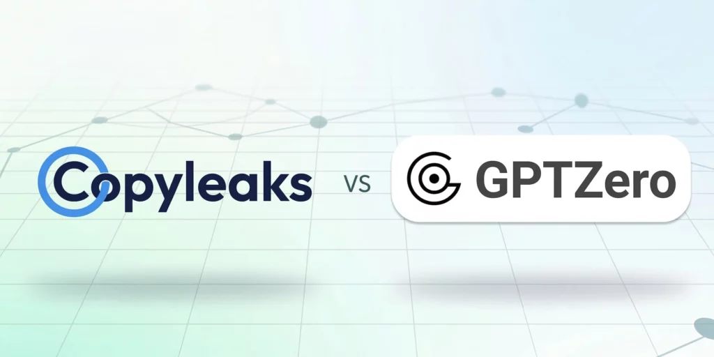 Copyleaks vs GPTZero Text and Logos